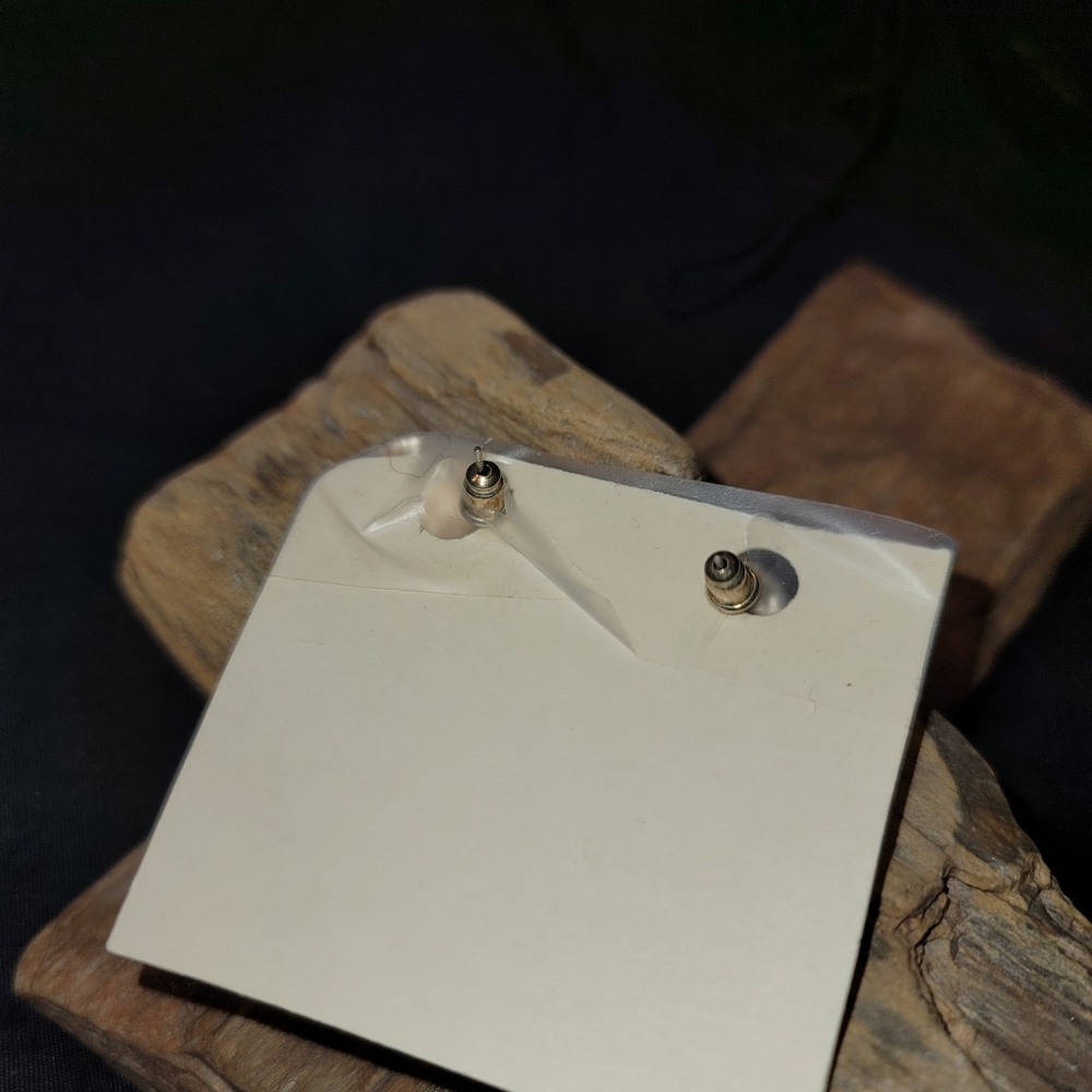 Button Earrings - Picture 3 of 3